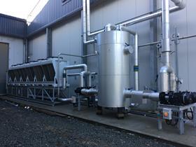 Propane chiller serving long term stores for process potatoes destined for Marks and Spencer high end prepared meals