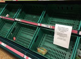 Supermarket shortage