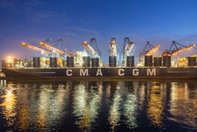 CMA CGM Marco Polo Port of Hamburg