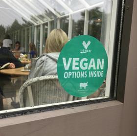 Vegan menu campaign Veganuary