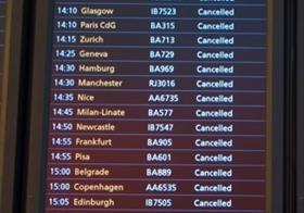 Cancelled flights UK