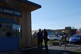 drive thru ribbon cutting to use