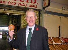 Hilary Benn launched the task force on National Apple Day at New Covent Garden Market