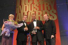 Murrells, second left, receives the Fresh Produce Retailer of the Year award