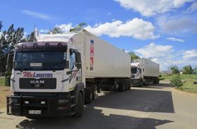 South Africa high cube ISO container on truck