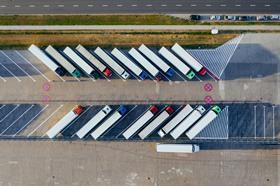 lorries parked