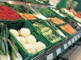 Italian supermarket veg