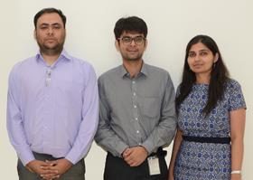 Intello Labs founders pic- (Left to Right)- Nishant Mishra, Milan Sharma, and Himani Shah copy