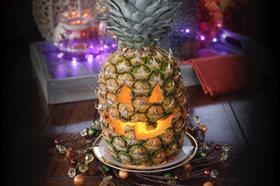 Dole pineapple Jack O Lantern