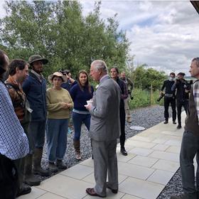 Prince Charles at FarmED - with Dominie Fearn 5th from left (low res)