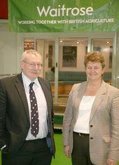 Wayne Powell of IBERS and Waitrose's Heather Jenkins