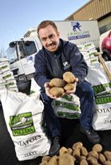 Paul Reay, operations manager at JR Holland Food Services ready to deliver Northumbrian Fields' potatoes