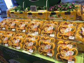 CREDIT Zespri TAGS Kiwifruit SunGold gold retail China supermarket Gsuper display instore