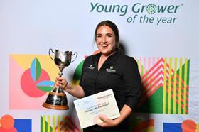 Winner of the 2021 Young Grower Mel van den Heuvel