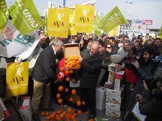 Growers in Valencia protest against the hard discounters