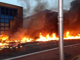 Vauxhall Helicopter fire