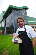 Celebrity chef James Martin opens the Branston factory