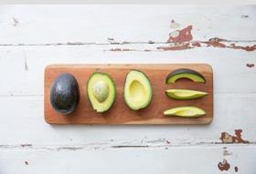 Gem avocado whole and cut