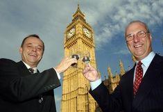 Richard Hunter and  local MP Brian Pocock