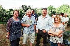 Winners Brian and Norma Tompsett with Andy Sadler, third from left, and Sarah Calcutt of Norman Collett, far left