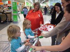 Tanya the Tomato was on hand at Asda in Harlow...