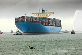 Evelyn Maersk at Rotterdam