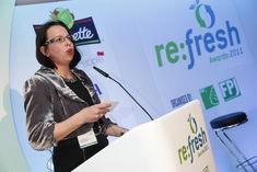 Jane Speakman speaking at the Re:fresh conference last month