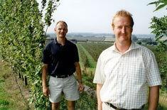 James Simpson, left, with Adrian Scripps chairman Richard Scripps