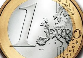 euro coin close up