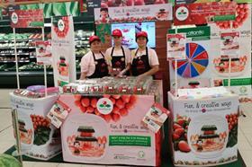 Korean strawberry promotions in Malaysia