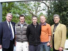 L-r: Aubrey Kirkham, Alex Summers, Jimmy O'Connor, Ian Roofe, Tony Girard