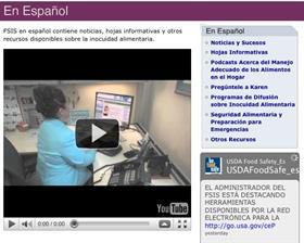 USDA FSIS spanish web page
