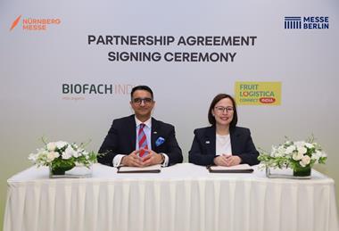 Satyendra Mehra NürnbergMesse India Katrina Leung Messe Berlin Fruit Logistica Connect India
