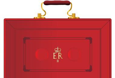 Red budget box