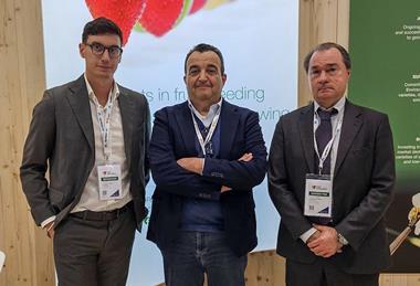 ((l-r)Federico Stanzani, CIV's commercial director; Mauro Grossi, chairman and Dario Lezziero, general secretary