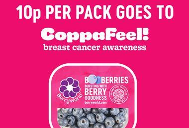 The limited-edition blueberry packs will be stocked throughout October and November