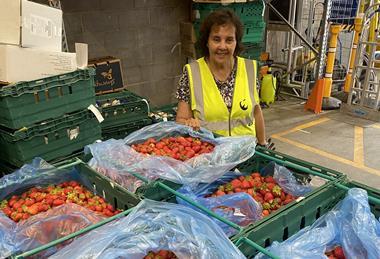 The change has allowed FareShare to redistribute significant volumes of berries