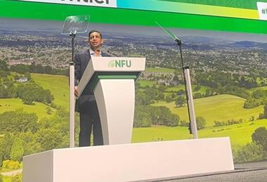 Tesco CEO Ashwin Prasad at the NFU Conference 2026