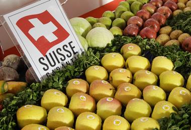 Obst und Gemuese aus der Schweiz