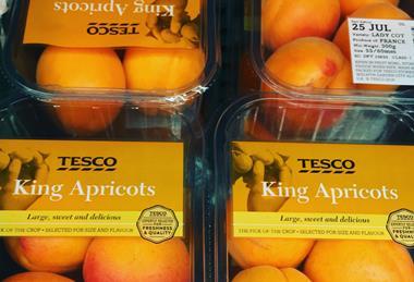 Tesco King apricots from France