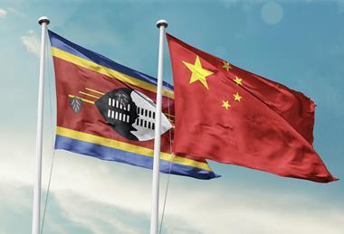 Eswatini China flags Adobe Stock