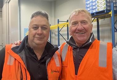 (l-r) Shane Schnitzler of Produce Time and chairman of Fresh State with Gary Marshall chairman of Covent Garden Tenants Association
