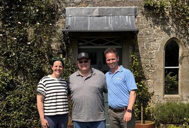 Carbon Farmer 2025 winners and dairy farmers Stuart and Helen Rogers, with regenerative pioneer Gabe Brown