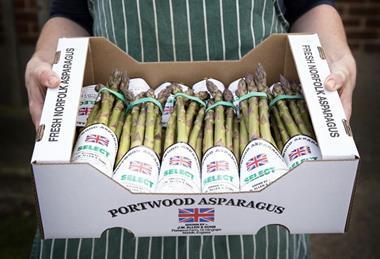 The Allen family produces around 250 tonnes of asparagus a year