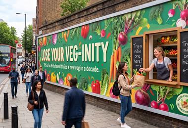 Choat's vision for the UK's first ever 'greengrocer billboard'