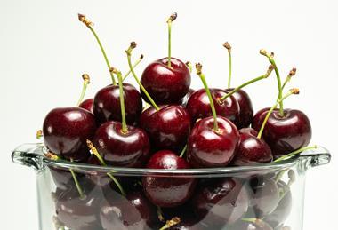 Chilean cherries bowl