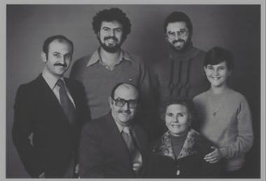Roberto Llombart, second from right, with his family in 1977