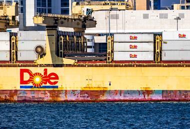 US Dole cargo ship San Diego bay