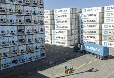 Maersk containers and reefers
