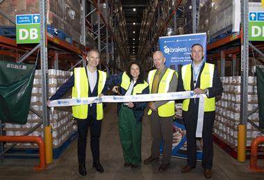 Mairi Gougeon (second left) cuts the ribbon